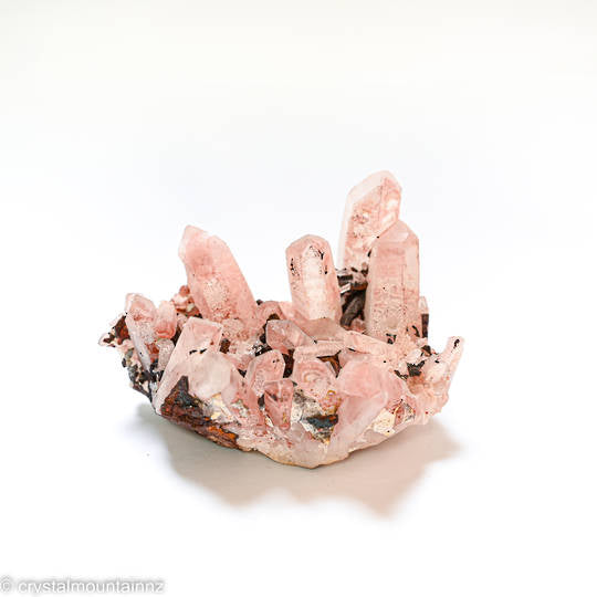 Pink Clear Quartz Cluster