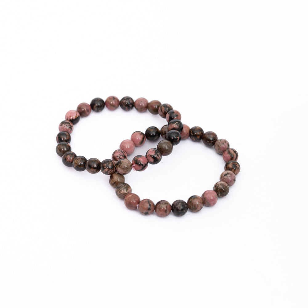 Rhodonite Bead Bracelet