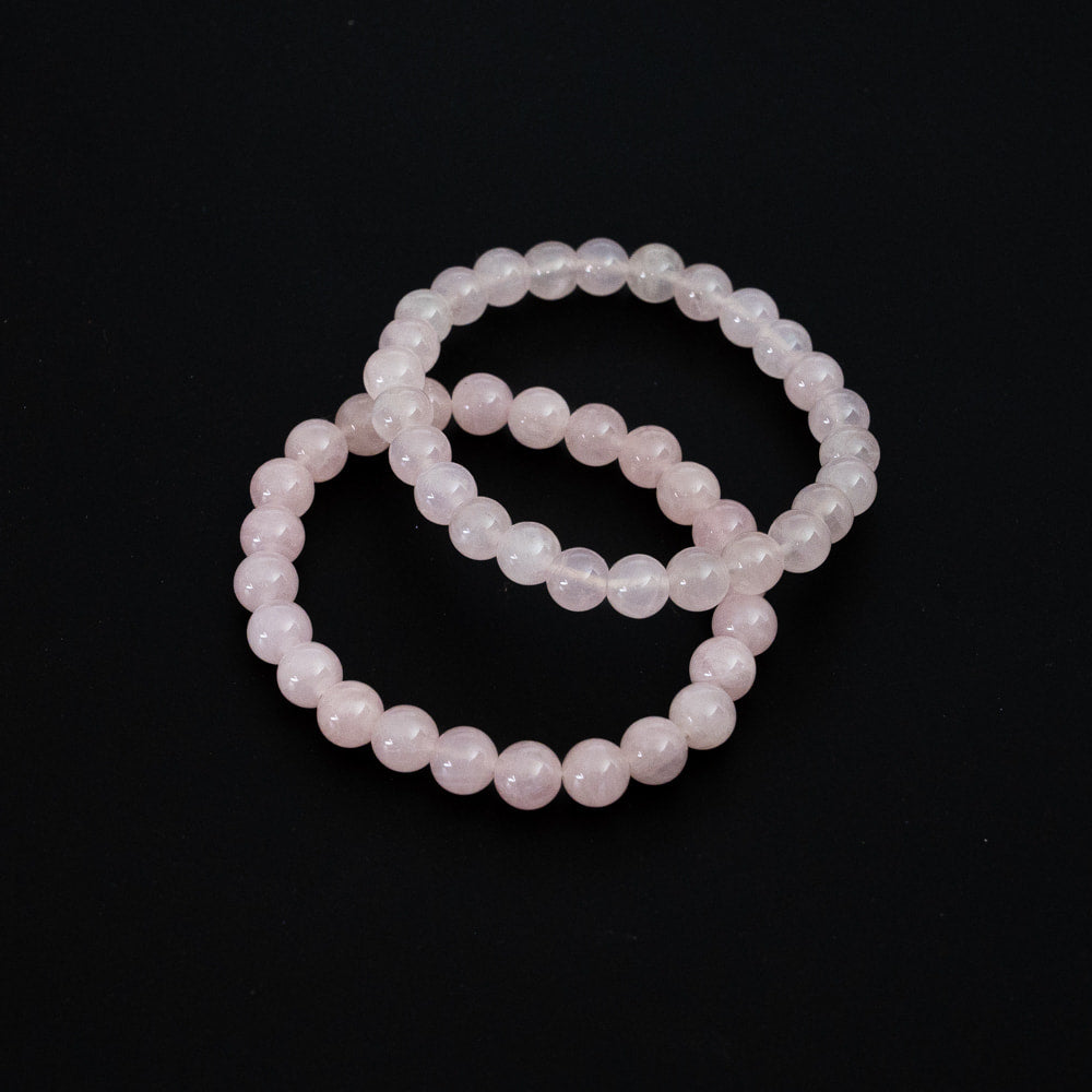 Rose Quartz Bead Bracelet