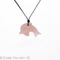 Rose Quartz Dolphin Pendant