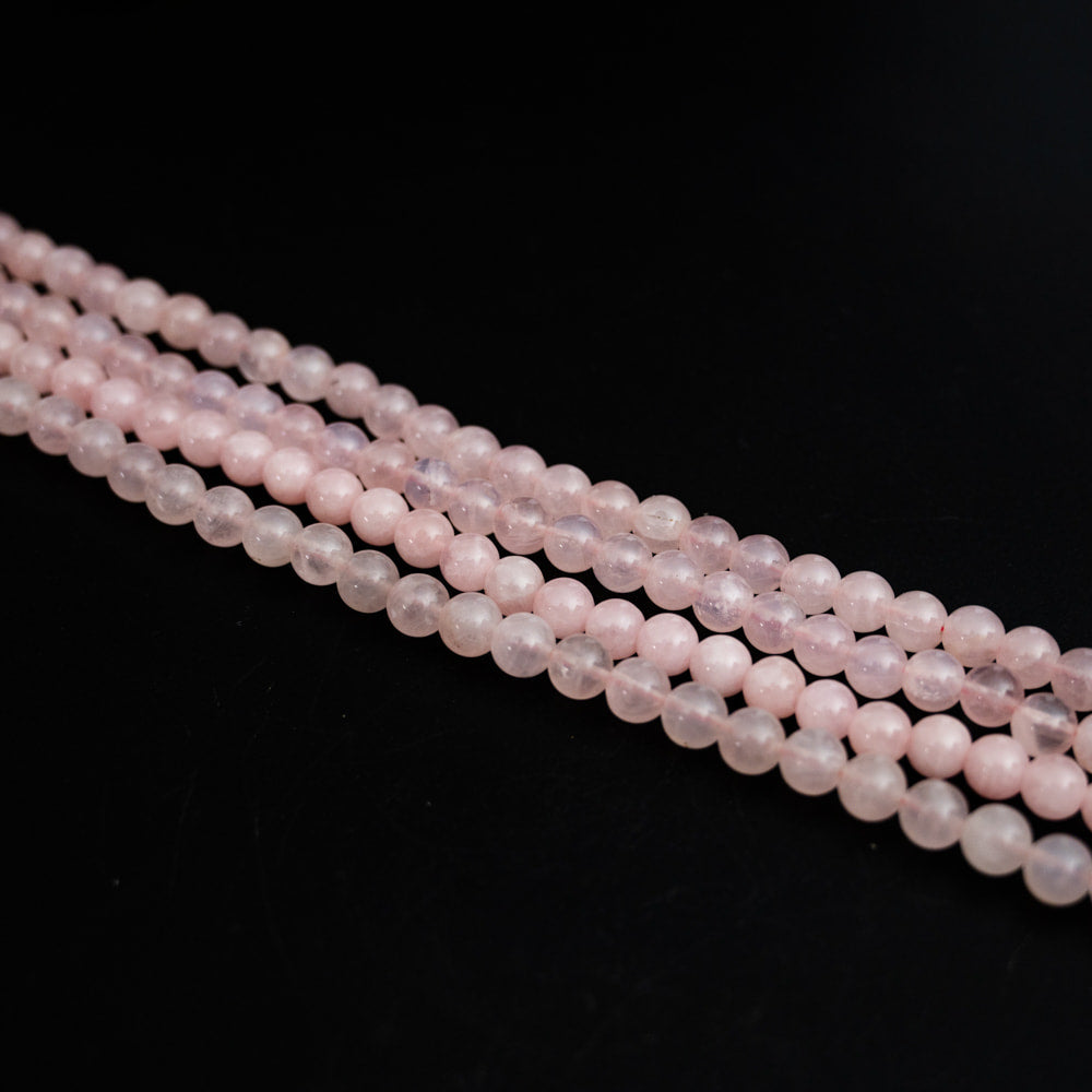 Rose Quartz Round Bead Strand- 8mm