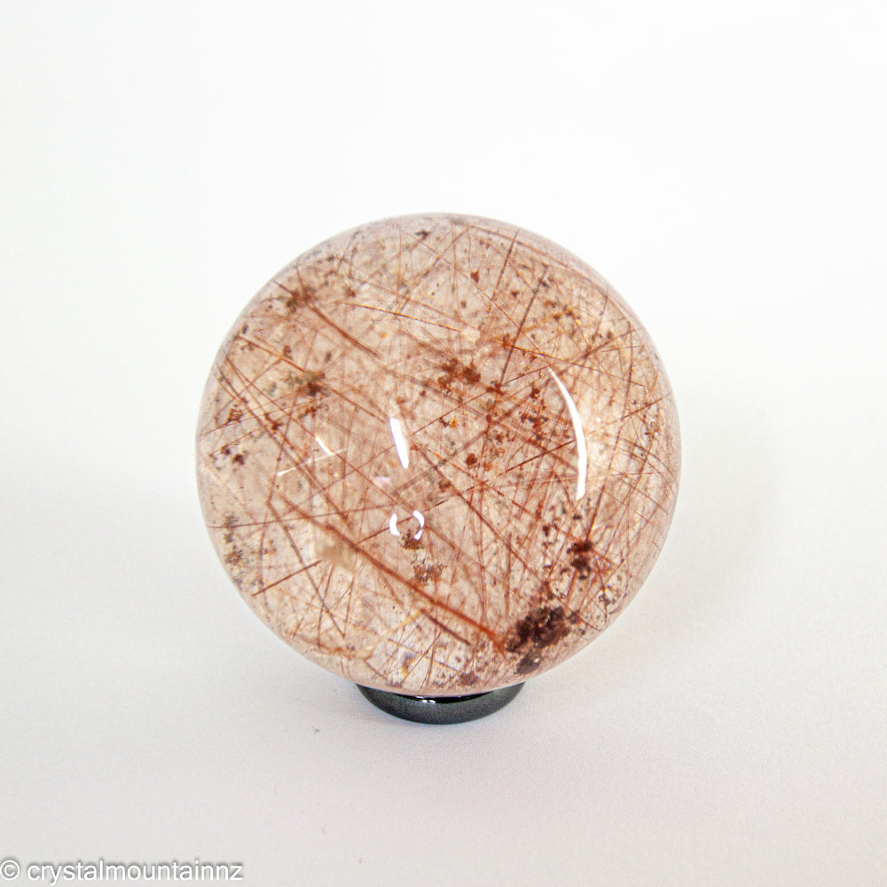 Rutilated Quartz Sphere