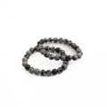 Snowflake Obsidian Bead Bracelet