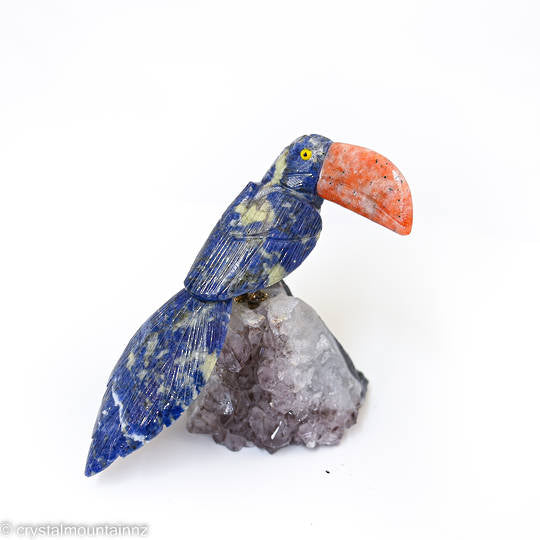 Sodalite  & Calcite Toucan