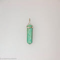 Amazonite Double Point Pendant