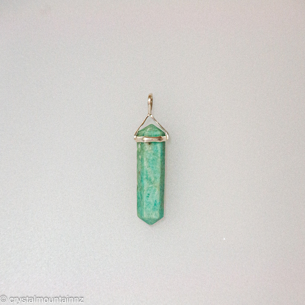Amazonite Double Point Pendant