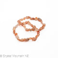 Sunstone Bead Bracelet- Pebble