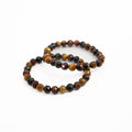 Tigers Eye Multicolored Bead Bracelet -Faceted