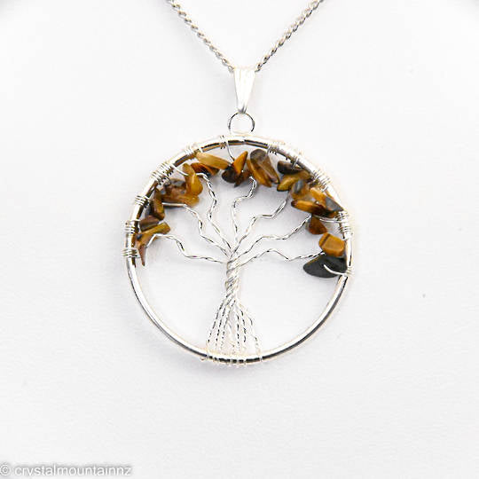 Pendant Tree of Life Tigers Eye