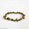 Unakite Chip Bracelet
