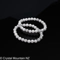 Howlite Bead Bracelet- White
