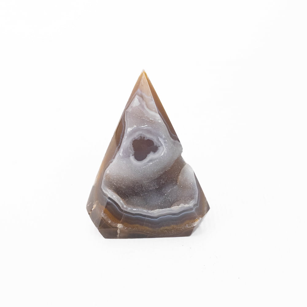 Agate Druze Point- Natural