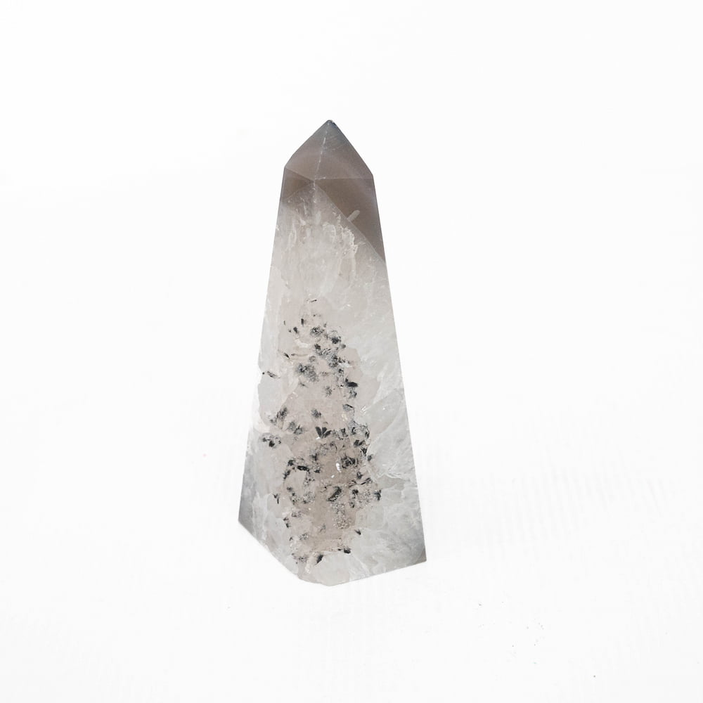 Agate Druze Point- Natural