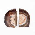 Agate Geode Bookends- Red