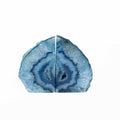 Agate Geode Bookends- Blue