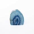 Agate Geode Candle Holder - Blue