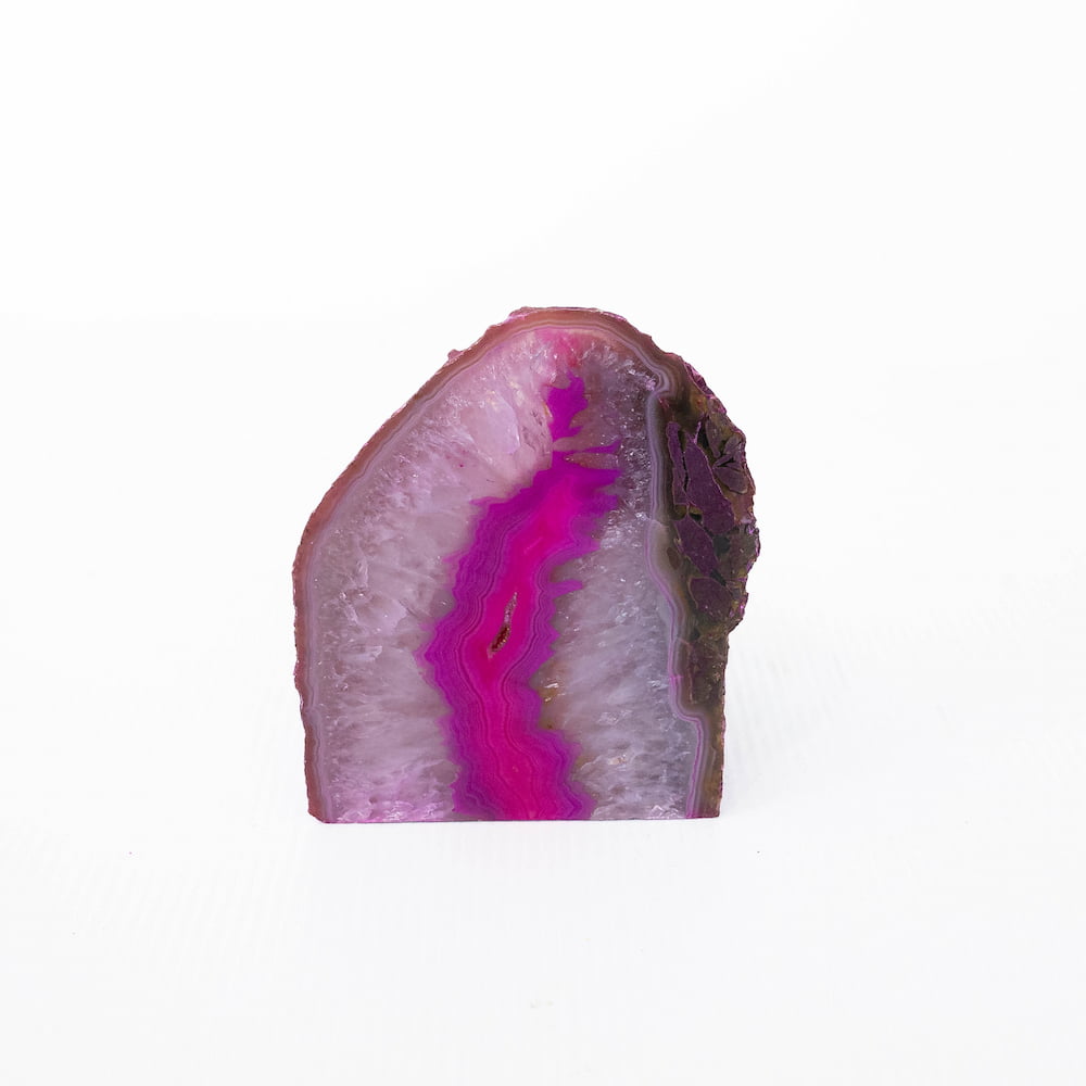 Agate Geode Candle Holder - Pink