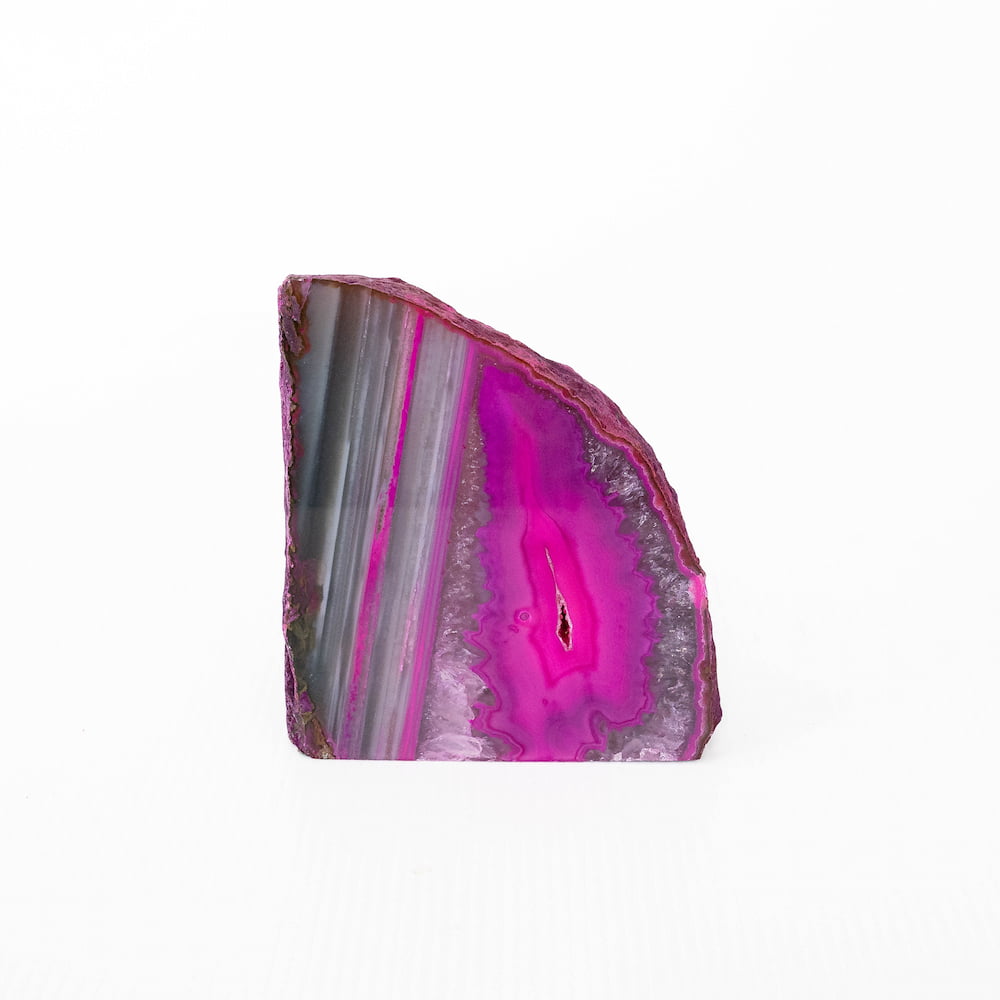 Agate Geode Candle Holder - Pink