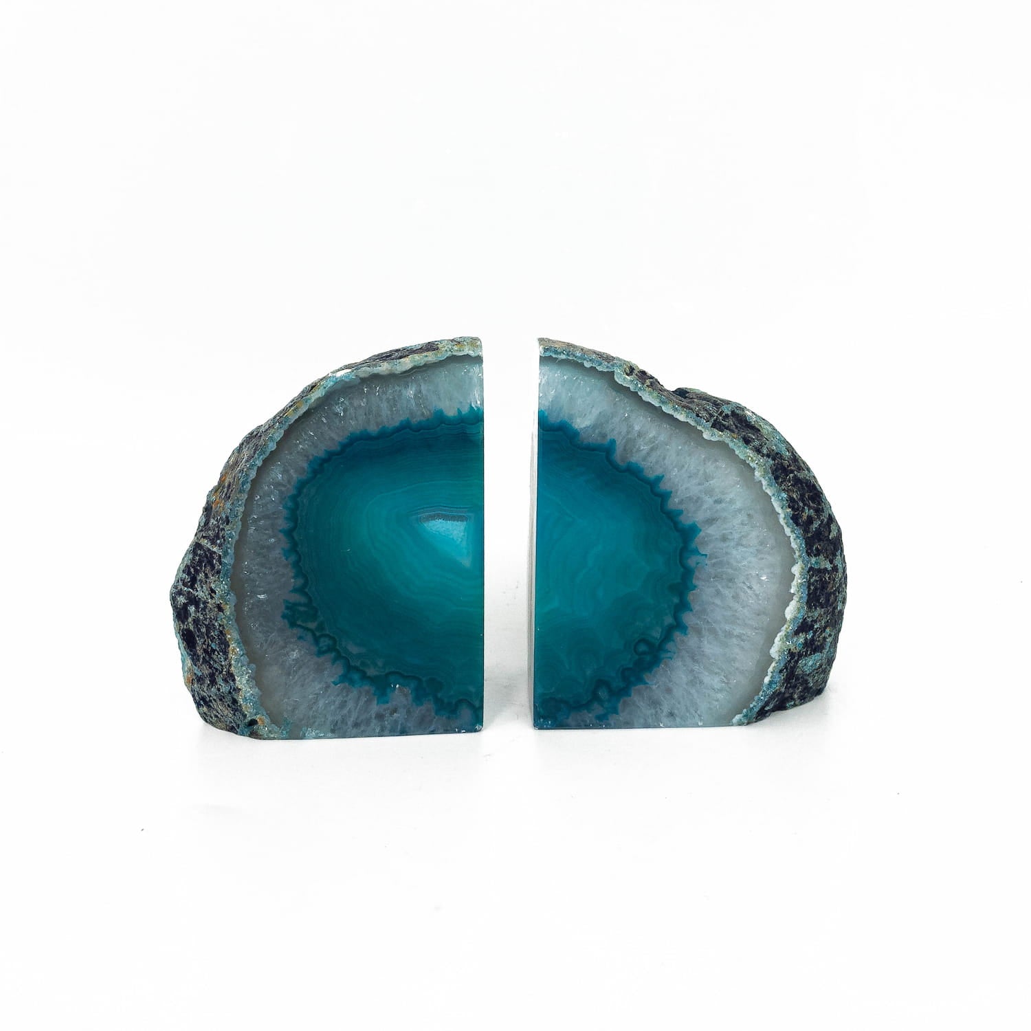 Agate Bookend - Teal