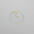 Amazonite & Pearl Clasp Bracelet