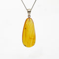 Amber Silver Pendant with Insect Inclusion