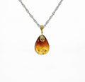 Amber Pendant Gold Plated