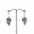 Amethyst Silver Earrings