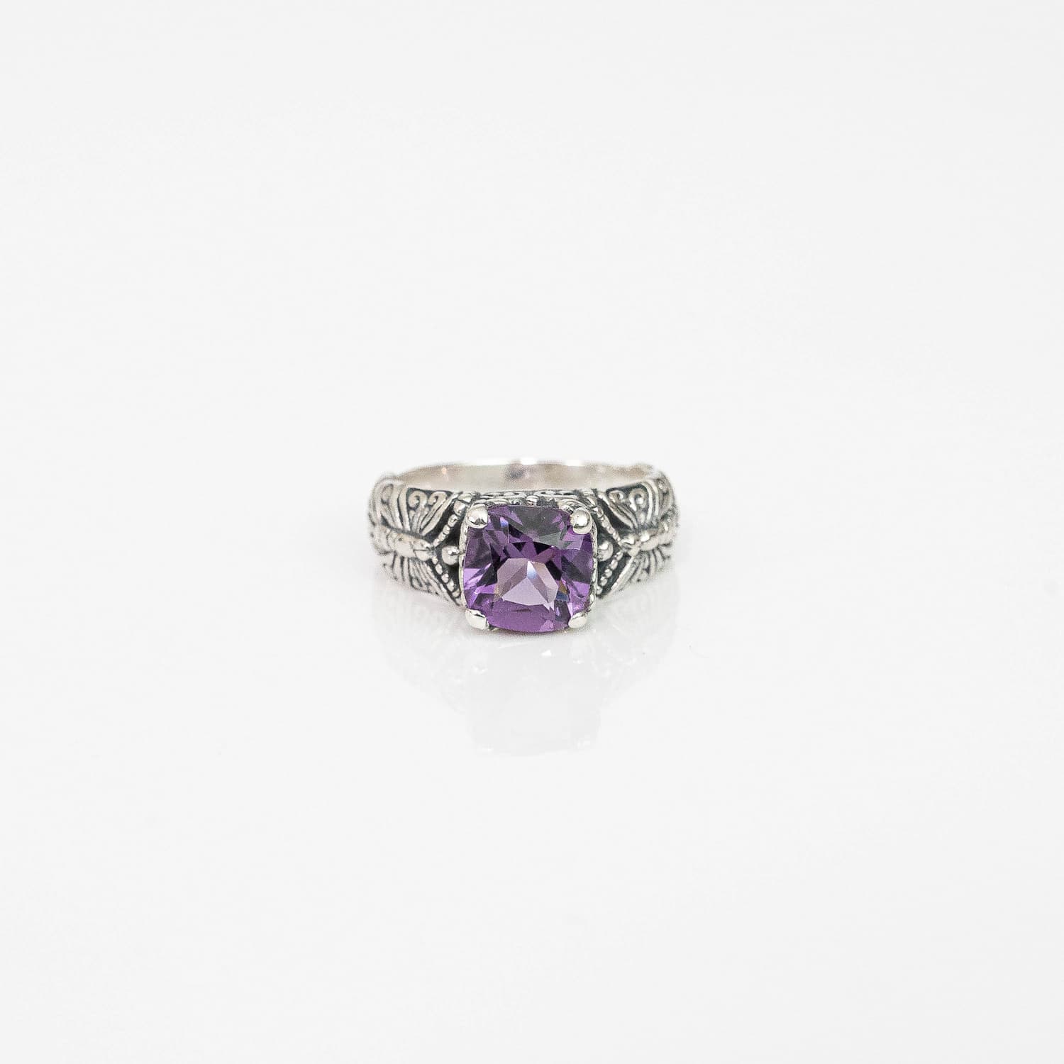Amethyst Silver Ring