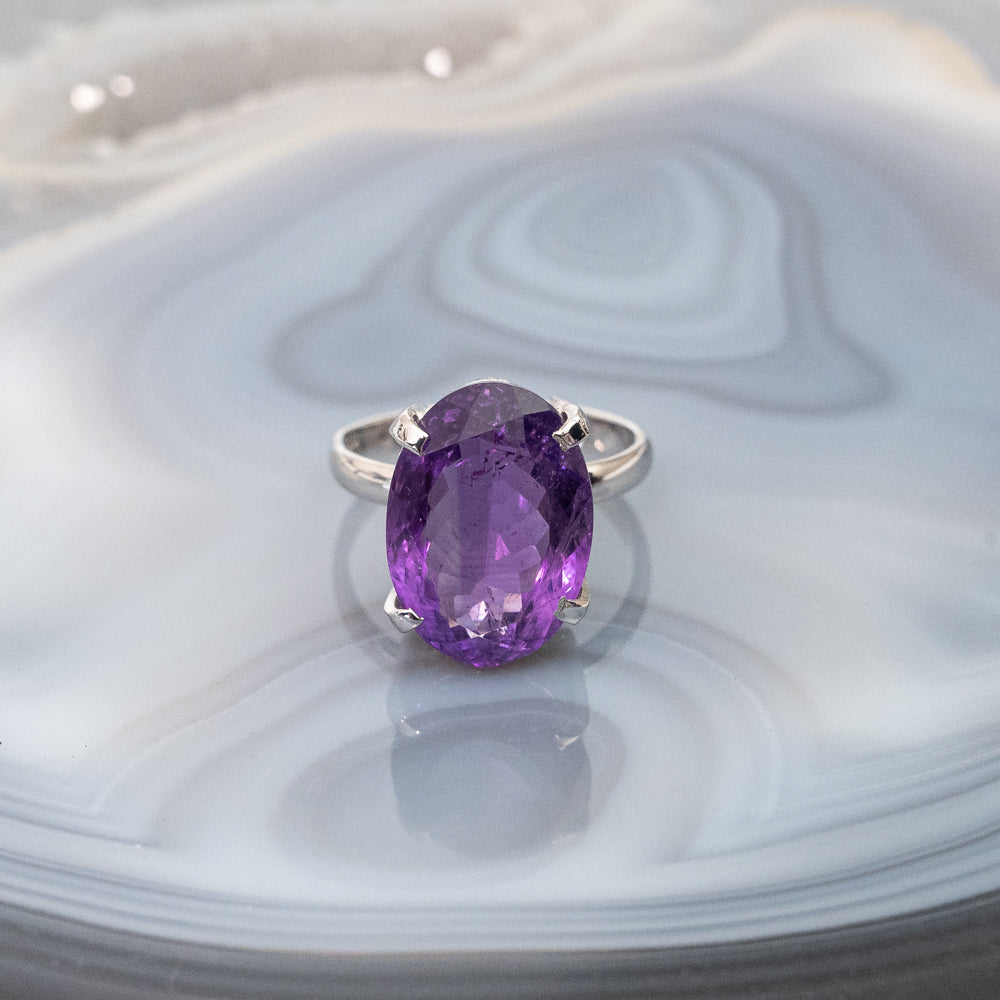 Amethyst Ring - Silver