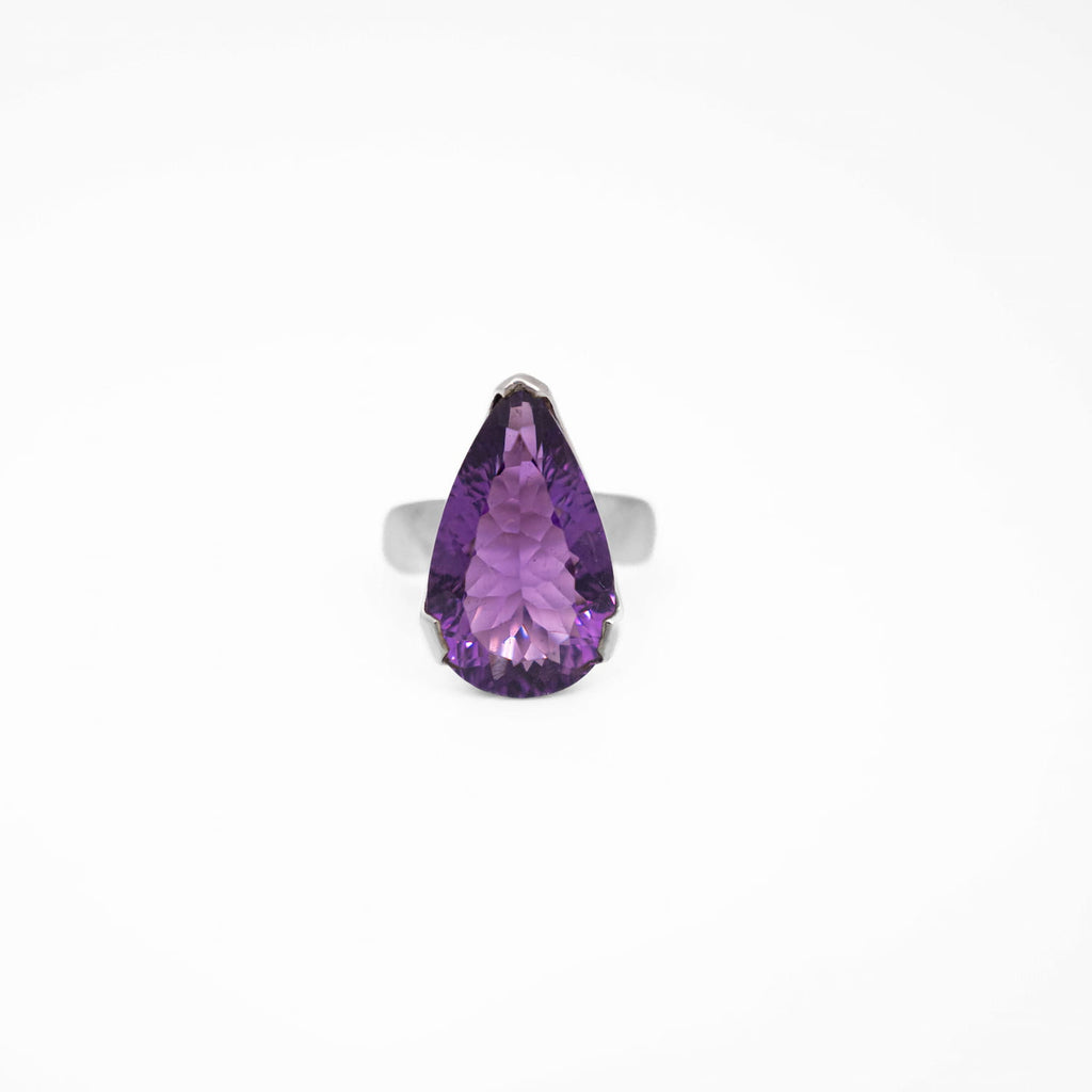Amethyst Silver Pendant