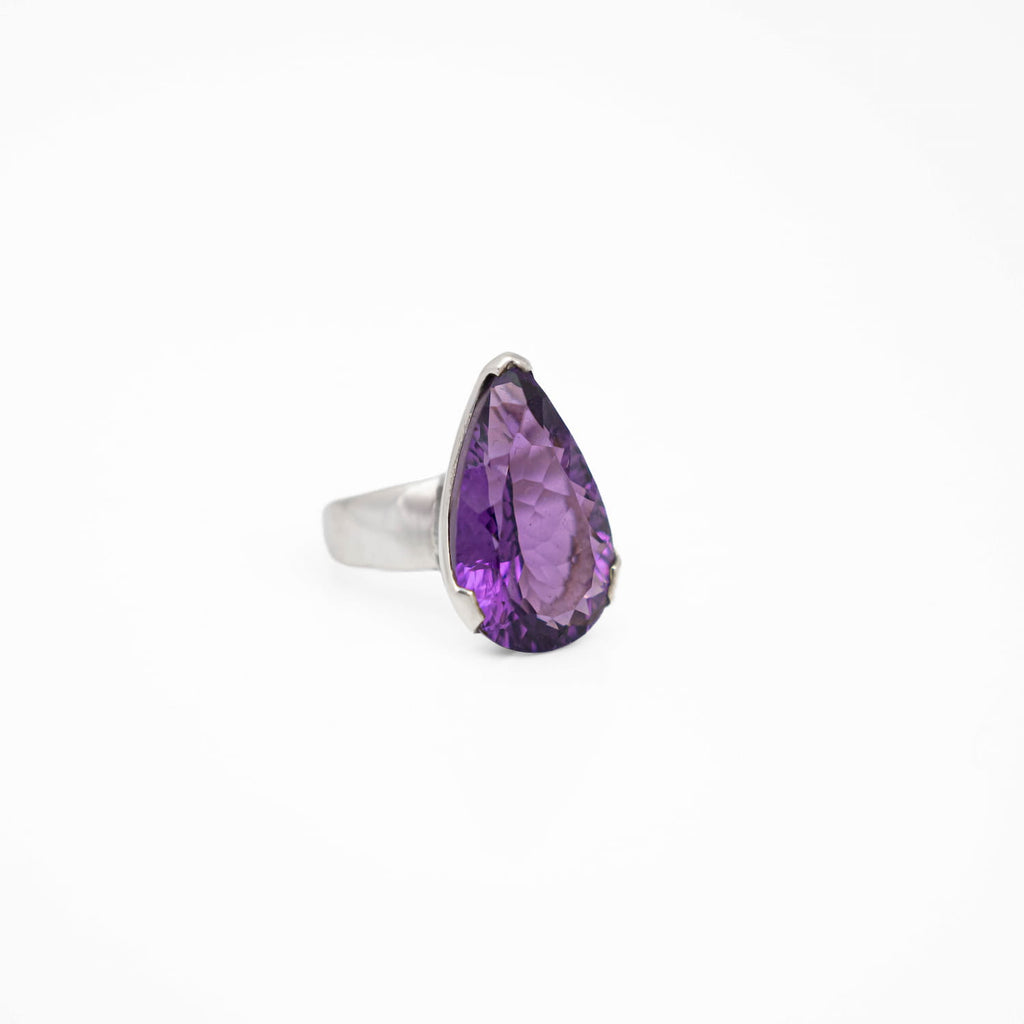 Amethyst Silver Pendant