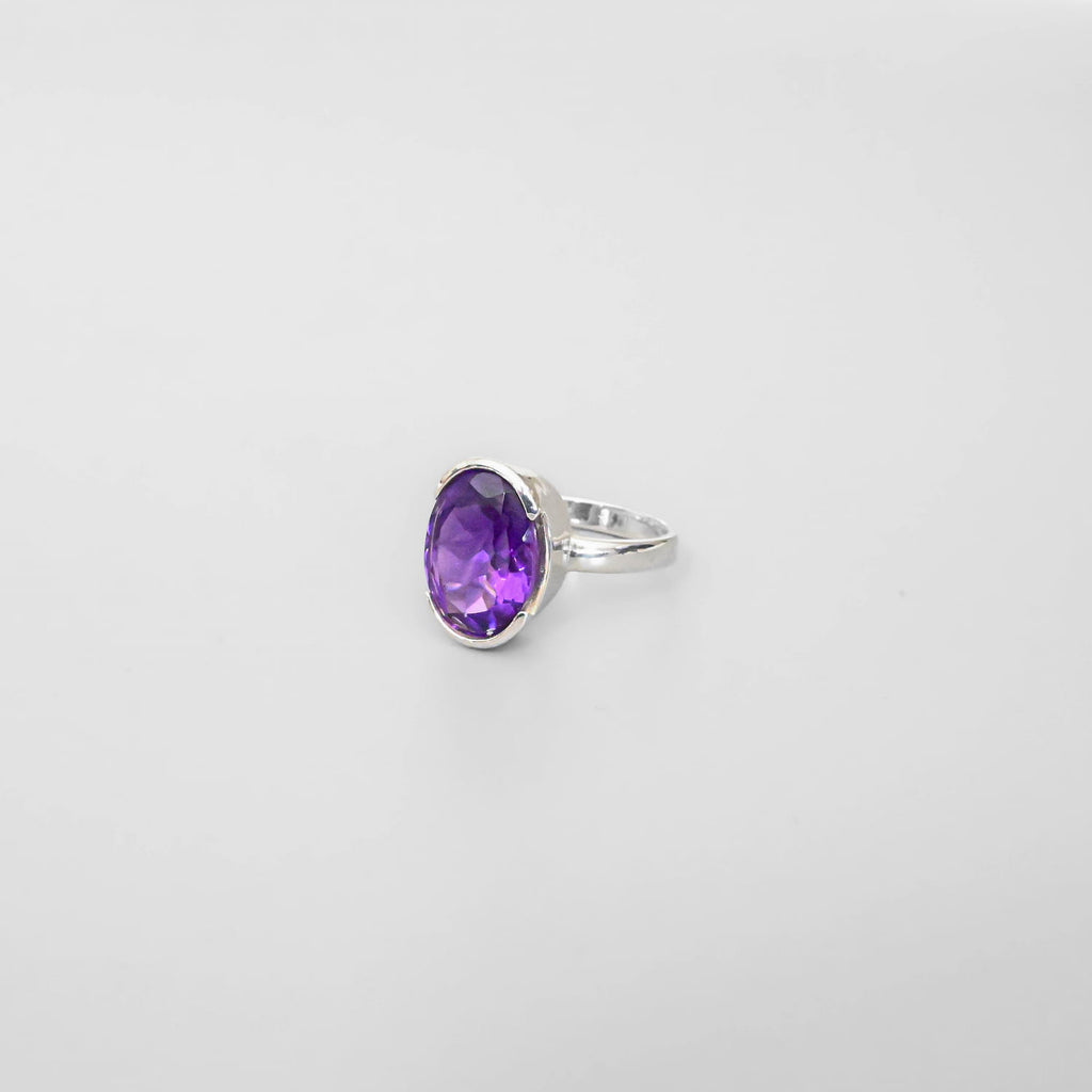Amethyst Silver Ring