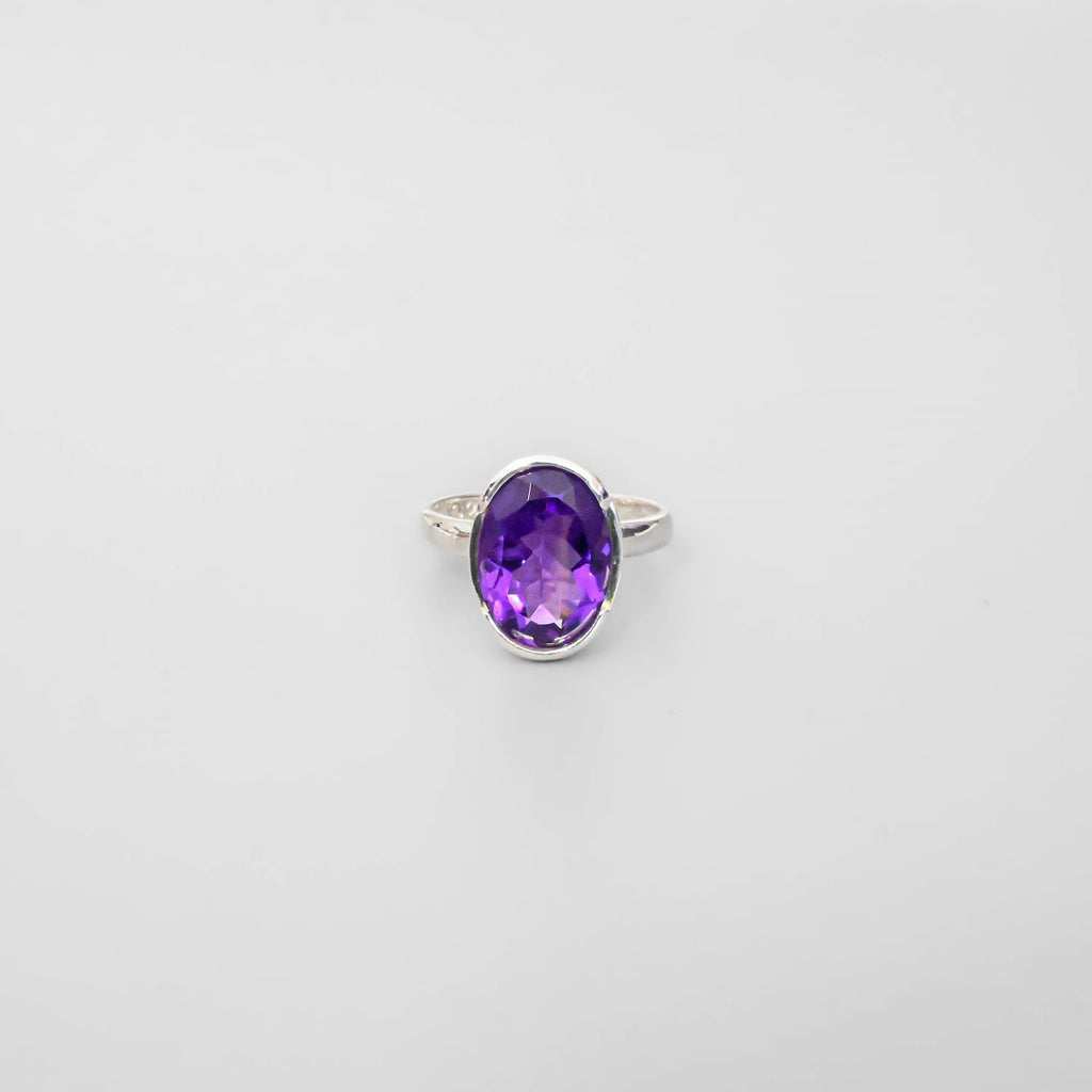 Amethyst Silver Ring