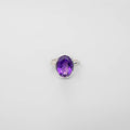 Amethyst Silver Ring