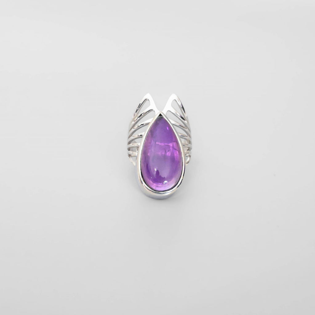 Amethyst Silver Ring