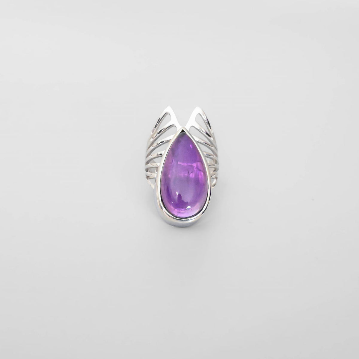 Amethyst Silver Ring