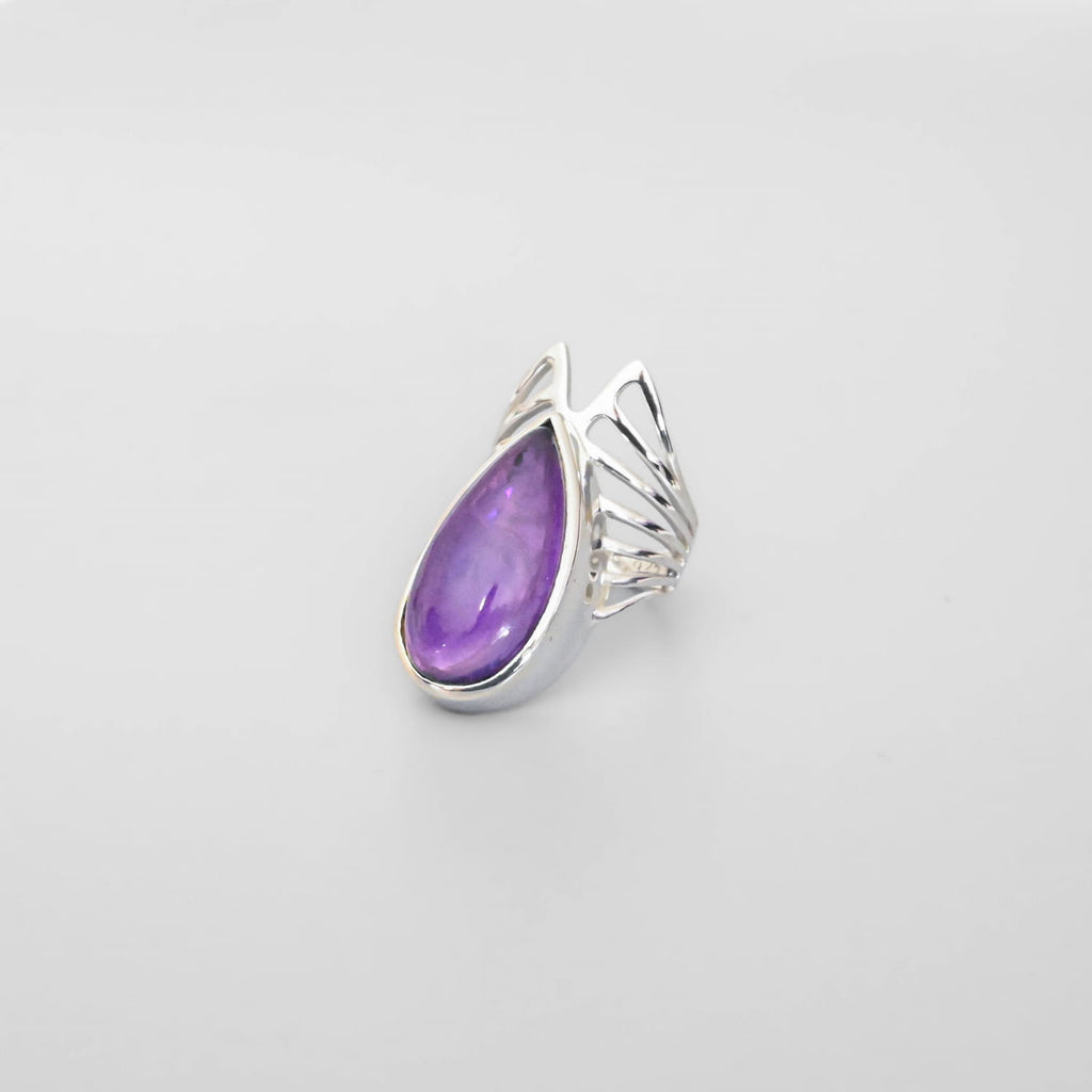 Amethyst Silver Ring
