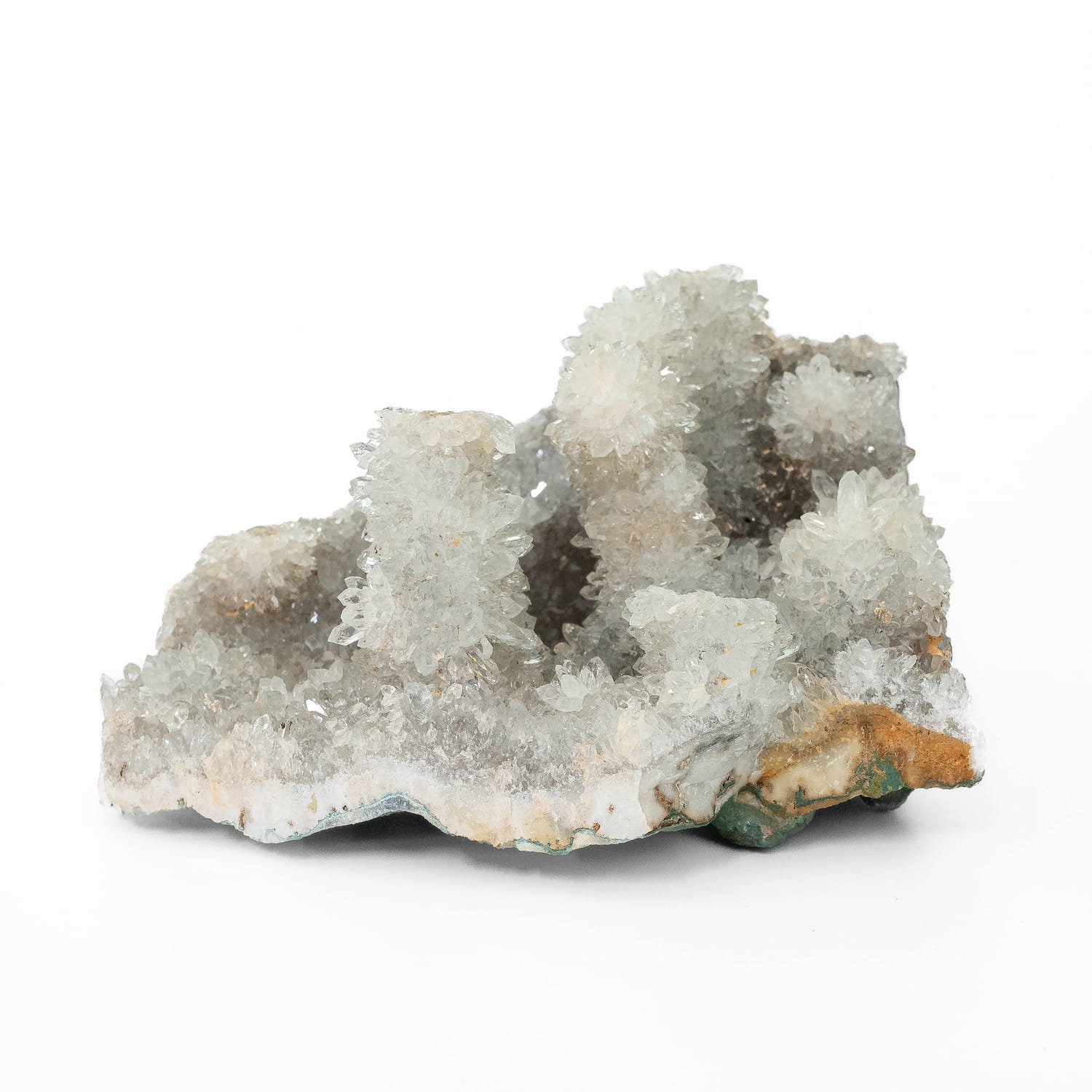 Green Amethyst (Prasiolite) Stalactite Druze