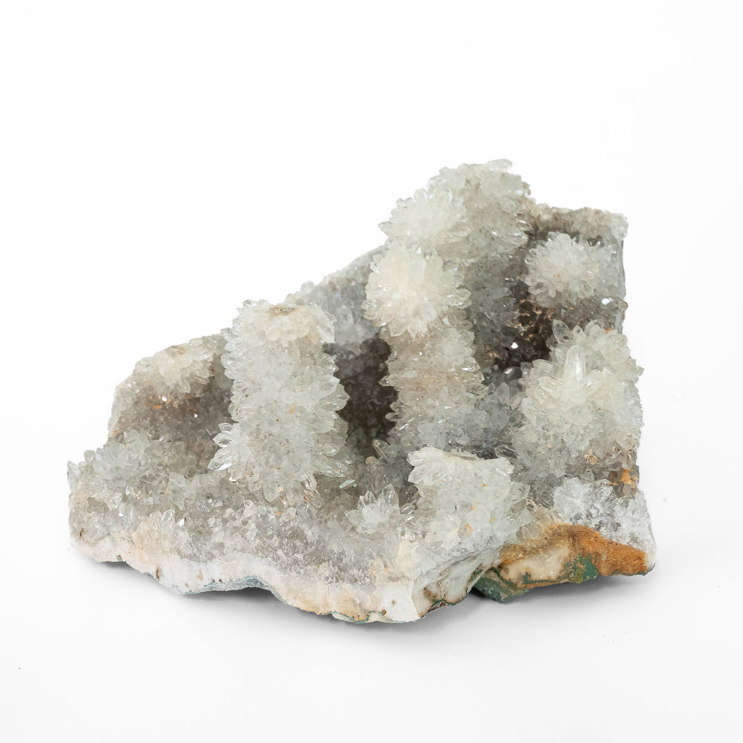 Green Amethyst (Prasiolite) Stalactite Druze