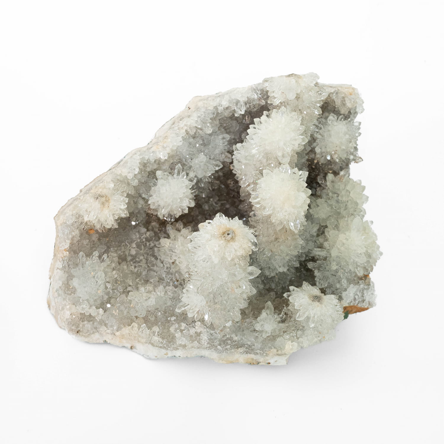 Green Amethyst (Prasiolite) Stalactite Druze