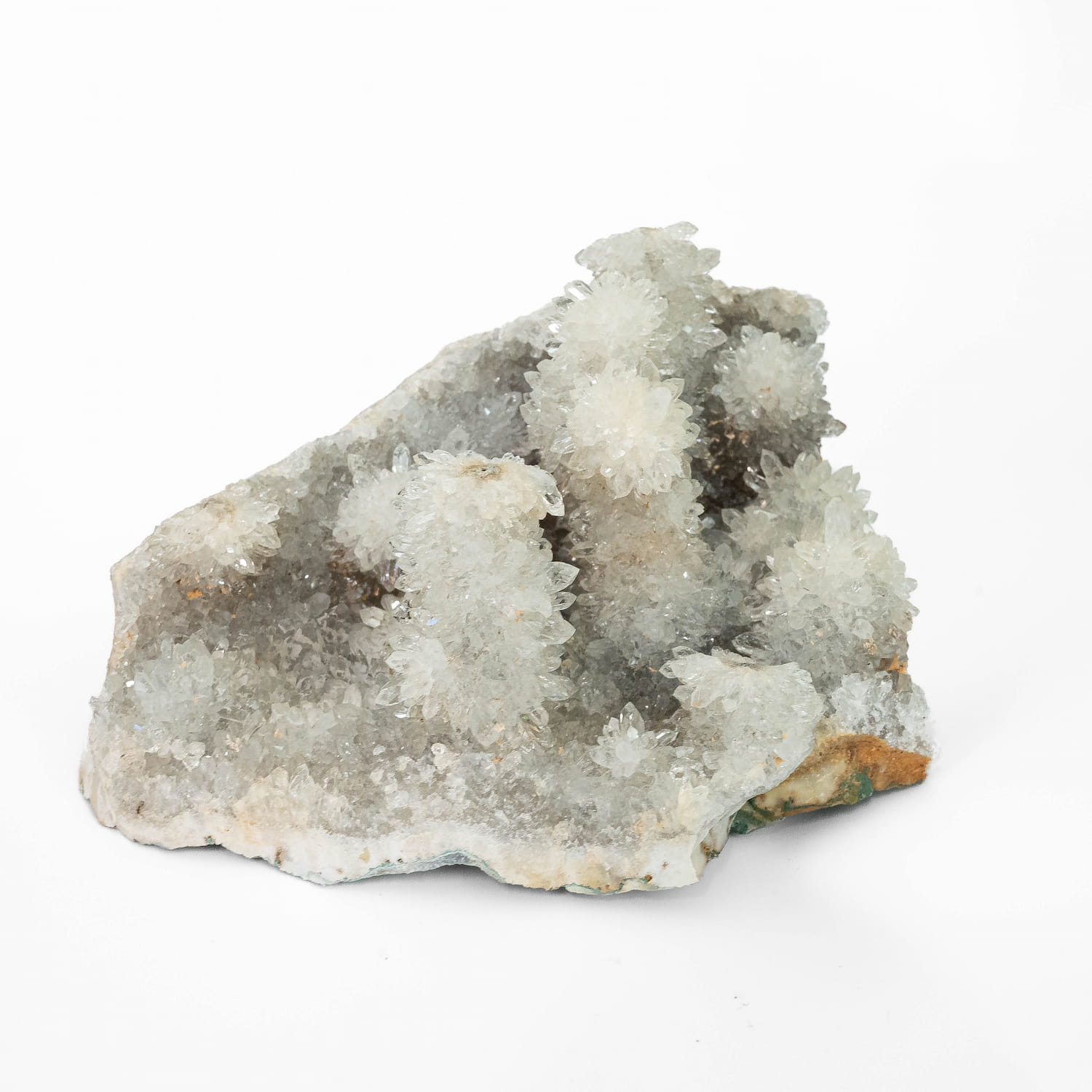 Green Amethyst (Prasiolite) Stalactite Druze