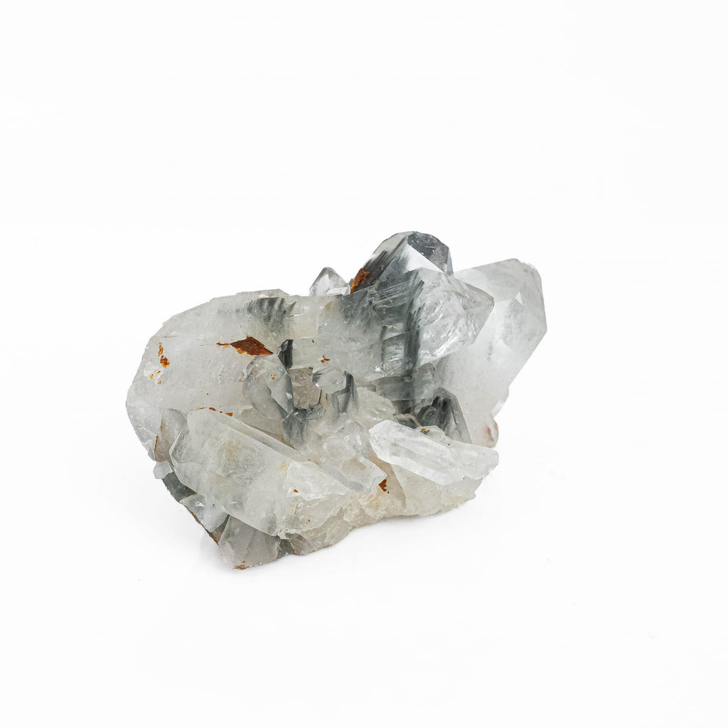 Blue Amphibole Quartz Cluster
