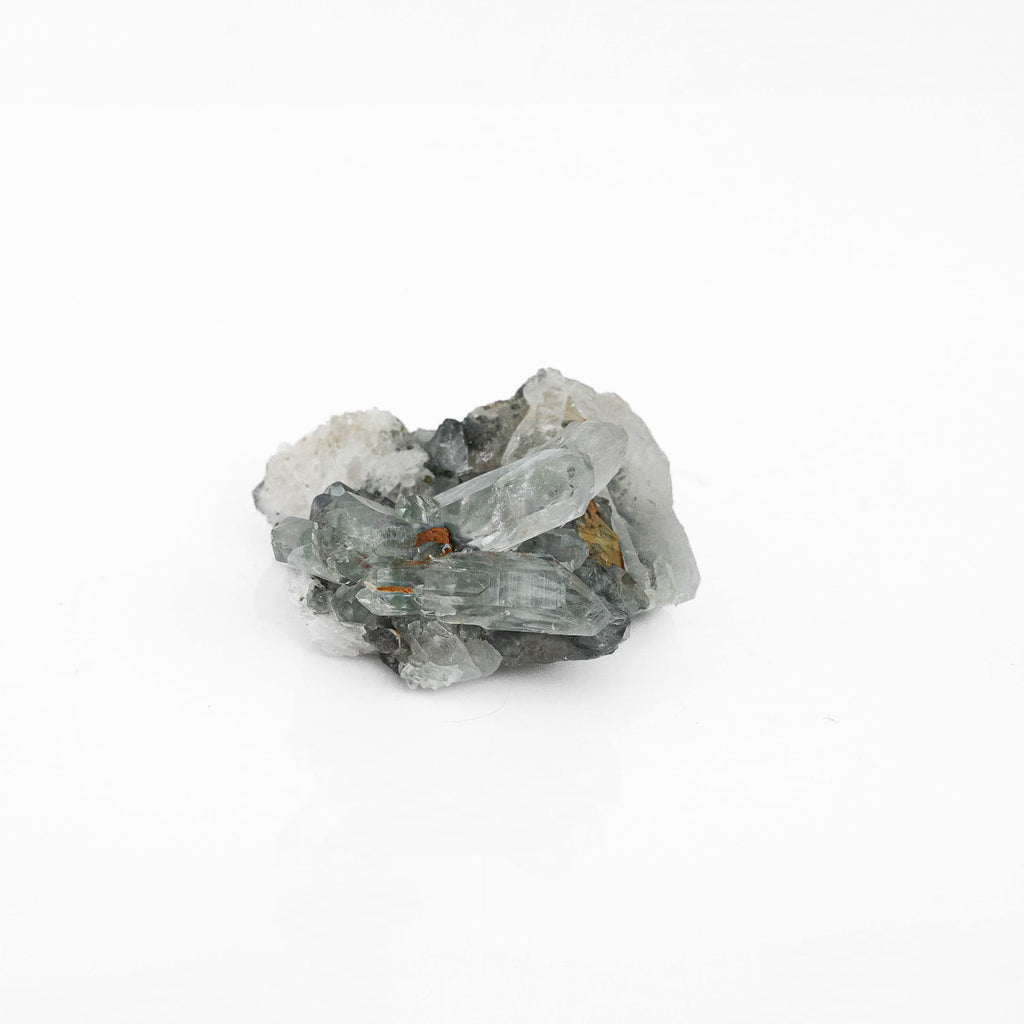 Blue Amphibole Quartz Cluster