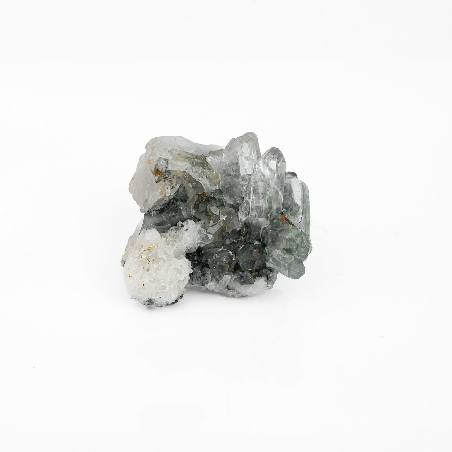 Blue Amphibole Quartz Cluster