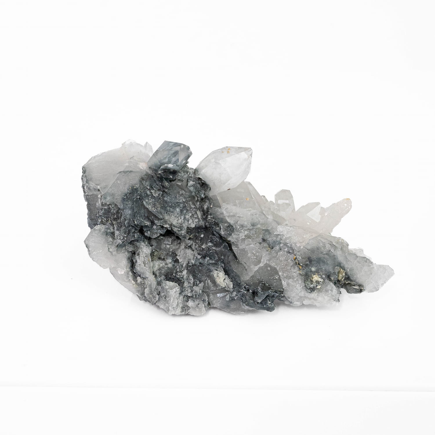 Blue Amphibole Quartz Cluster