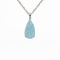 Aquamarine Silver Pendant