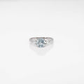 Aquamarine Silver Ring