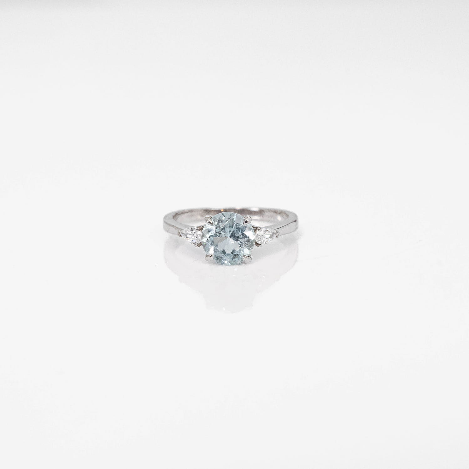 Aquamarine Silver Ring