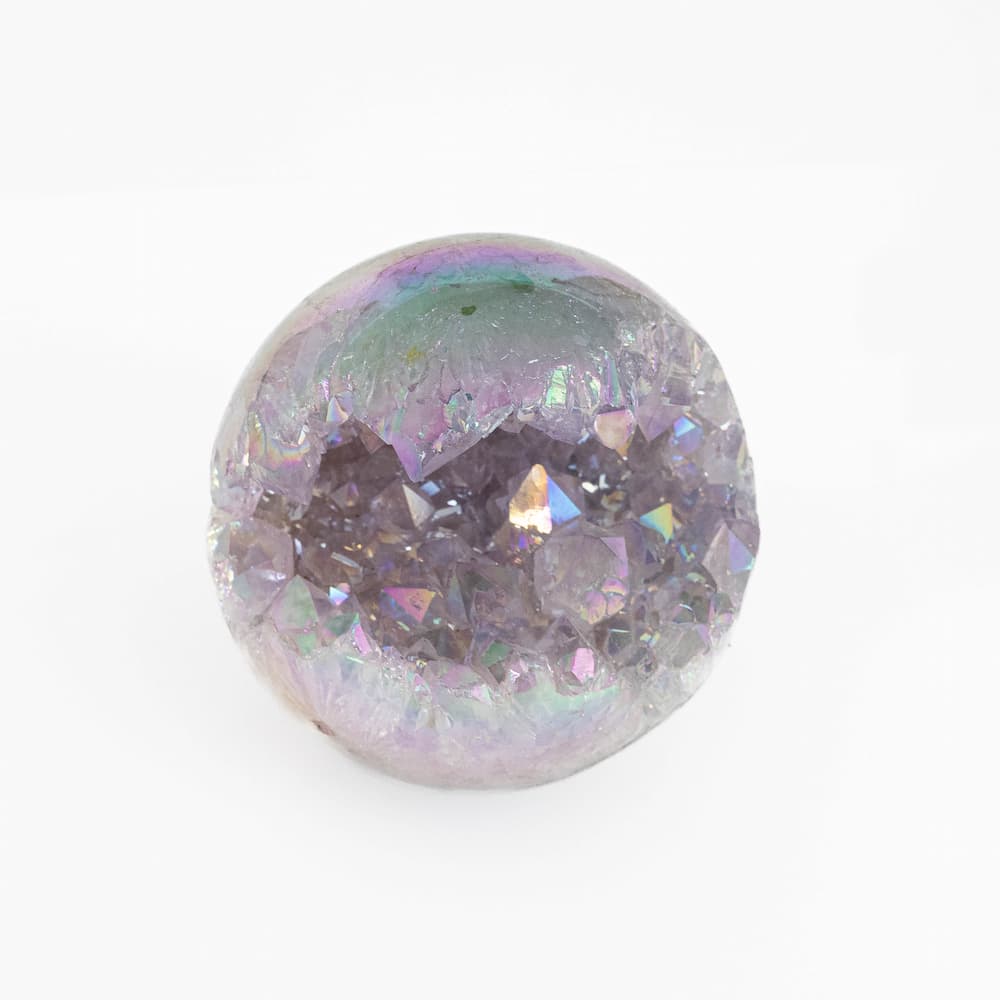 Aura Coated Amethyst Sphere