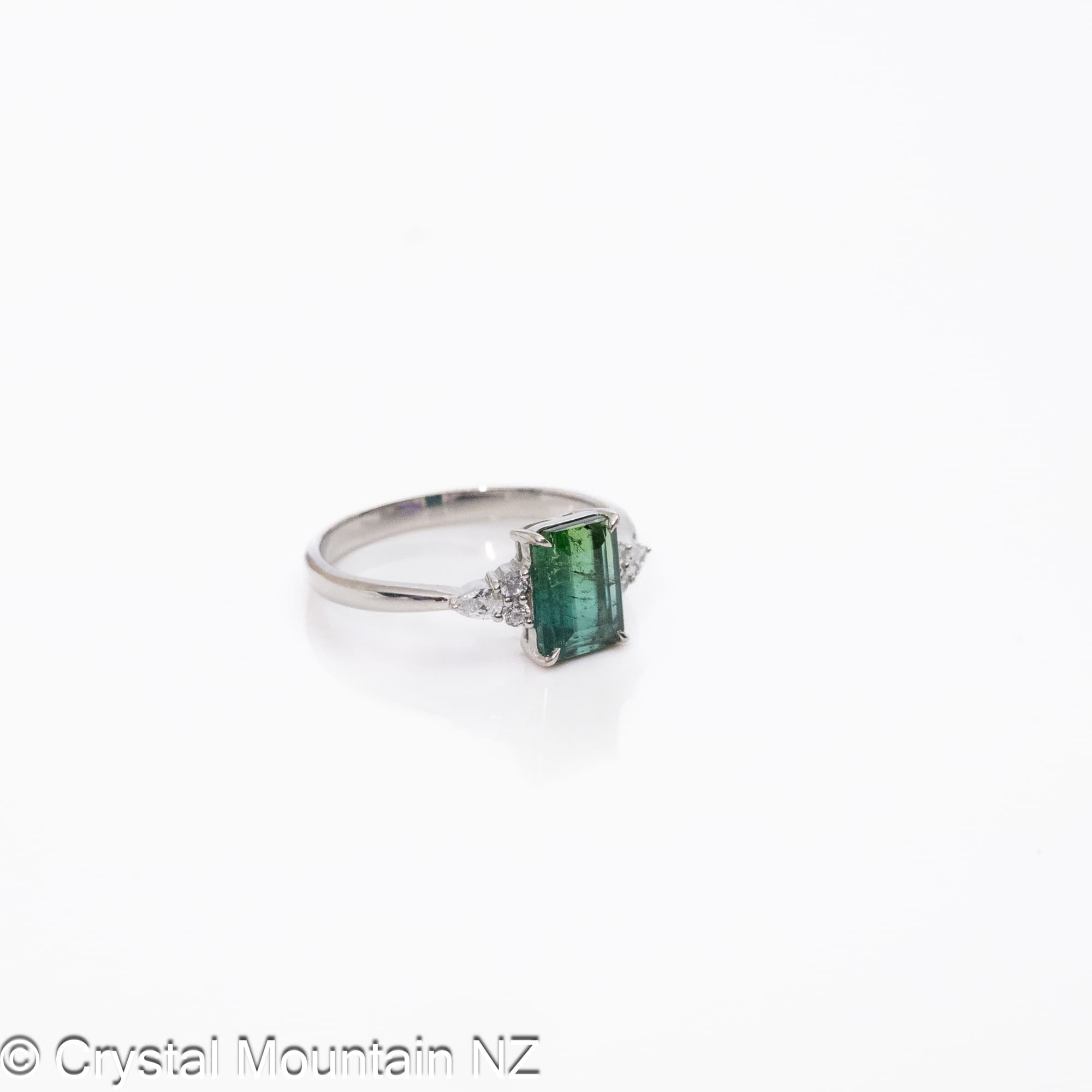 Bi-Color Tourmaline Ring - Silver